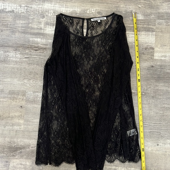 Falcon & Bloom - black lace top - Small - NWOT - Picture 10 of 10